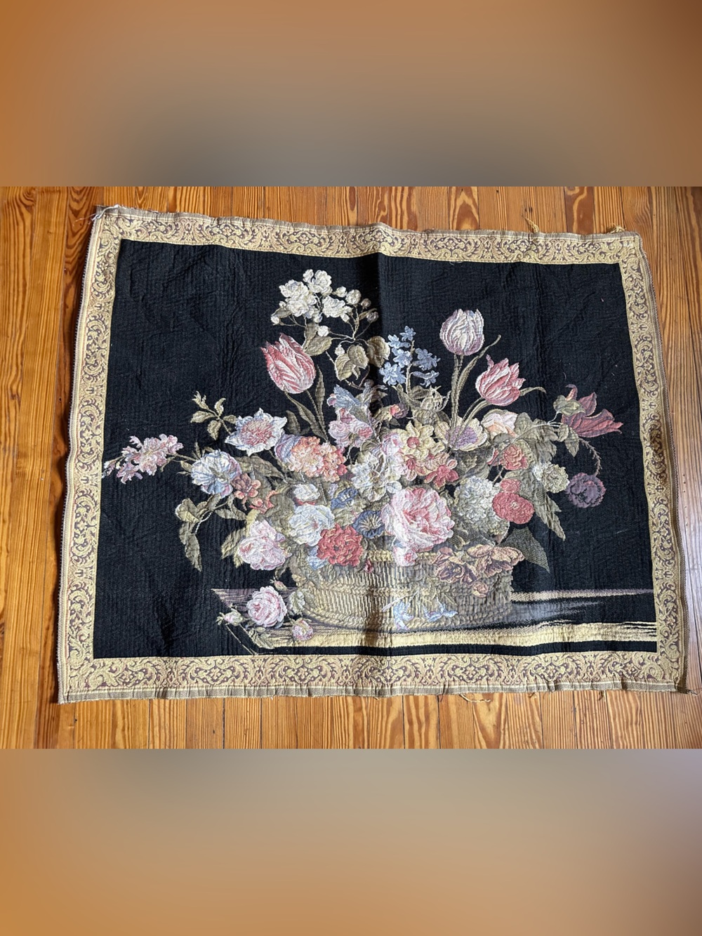 Mid Century Floral Tapestry